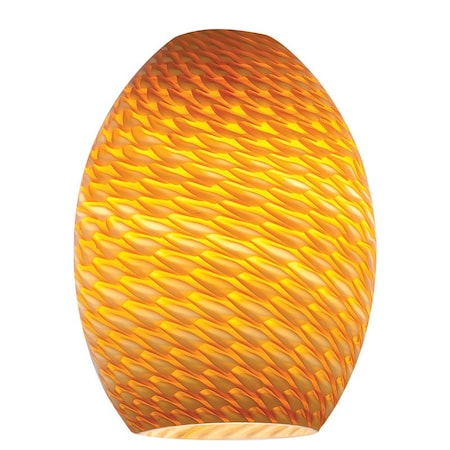 Access Lighting FireBird, Pendant Glass Shade, Amber Firebird Glass 23123-AMBFB